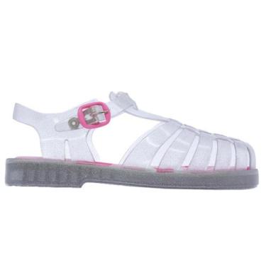 Imagem de Sandália Infantil Menina Pimpolho Colorê 0140257C Transparente, 33, Gl