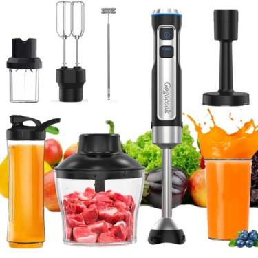 Imagem de Mixer de imersão Gogocook 8 em 1 1000 W 21 velocidades com turbo