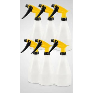 Imagem de Kit 5 Borrifadores Manuais 500ml Plástico Branco - Congratulations Sto