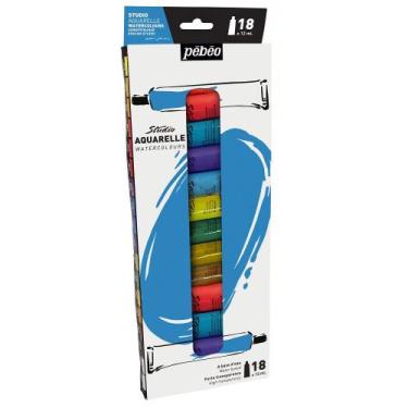 Imagem de Estojo Tinta Aquarela com 18 Cores 12ml Pébéo 668910