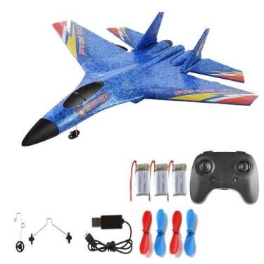 Imagem de Avião RC Su-27 F27 2,4 GHz 2CH para iniciantes com 3 baterias - Marca 