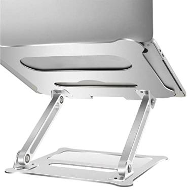 Imagem de Suporte De Alumínio Notebook Macbook Ajustável 11" a 17" Prata