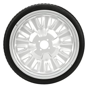 Imagem de Eujgoov Pneu traseiro para cadeira de rodas elétrica, roda de poliuretano 40,64 cm com furo médio de 45 mm 16R2.125