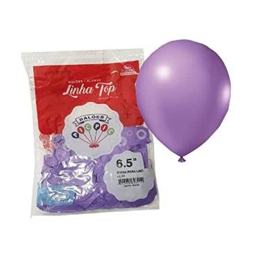 Imagem de 500 Bexiga Balão Liso Festa Pequeno N° 6,5 - Lilás (10pct)