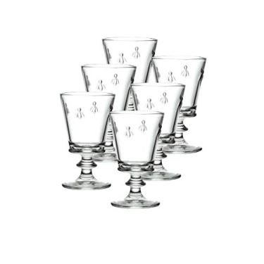 Imagem de La Rochere Vidro francês fino em relevo com o emblemático design de abelha Napoleão, taça de vinho de 265 ml, conjunto de 6.