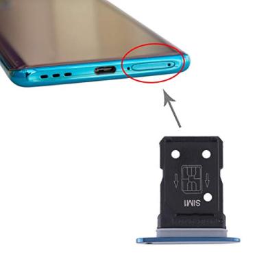 Imagem de For OPPO Find X2 SIM Card Tray + SIM Card Tray (Blue)