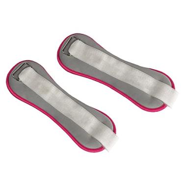 Imagem de LoveinDIY 1 par de pesos de tornozelo/pulso de 0,5 kg alças ajustáveis bolsas de areia para exercícios de braço, treinamento de peso, aeróbica, caminhada, corrida e ginástica em casa - cinza