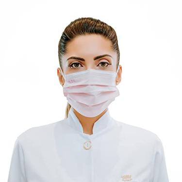 Imagem de Máscara Cirúrgica Descartável Rosa – Caixa 50 Unidades