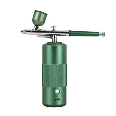 Imagem de Kit de aerógrafo sem fio multifuncional, Top Airbrush Spray Spray Oxigênio Injetor Hidrato Cleanse Mini Kit de compressor de ar Nano Sprayer de névoa para maquiagem Bolo de bolo de arte (Color : 1)