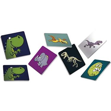 Imagem de Jogo Da Memória, Coluna, Dinossauros, 54 peças, Madeira