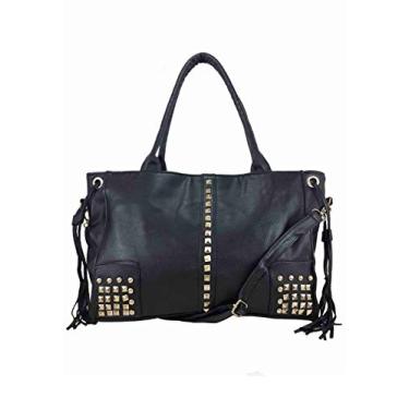 Imagem de Bolsas Femininas Com Tachas E Franjinhas Material Sintético
