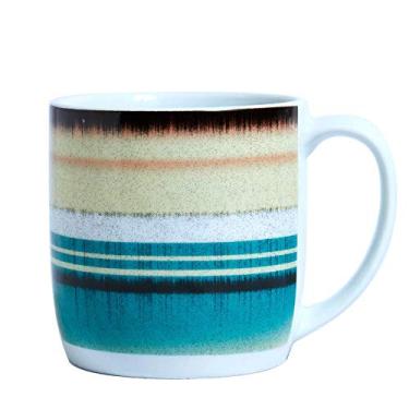 Imagem de Caneca 360ml de Porcelana Germer Mãe Terra Decorada Verde