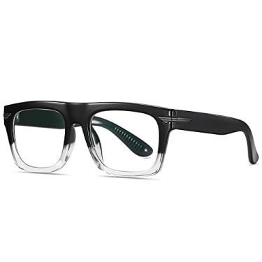 Imagem de Óculos retrô quadrado transparente armação de óculos femininos moda masculina armação de óculos, 2, china