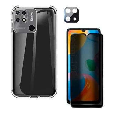 Imagem de Capa Capinha + Película Privacidade Anti Espionagem + Película de Câmera para Redmi 10c - (Hard Glass Store)