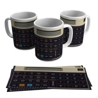 Imagem de Caneca Calculadora Financeira Hp 12C Finanças Economia 325ml - Live