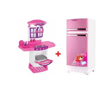 Magic Toys 8051P Geladeira, Rosa/Branco