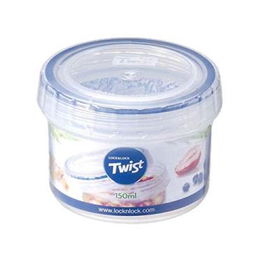 Imagem de Pote Hermético Tampa Tipo Rosca Porta Papinha Lock&Lock 150ml Cor: Azul