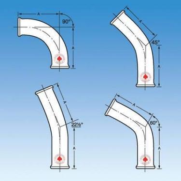 Imagem de ACE Glass 8830-11 tubo de processo cotovelo, tamanho de 5 cm, ângulo de 90°