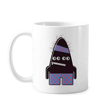 Imagem de Caneca de cerâmica monstro preto universo e alienígena cerâmica xícara de café porcelana louça