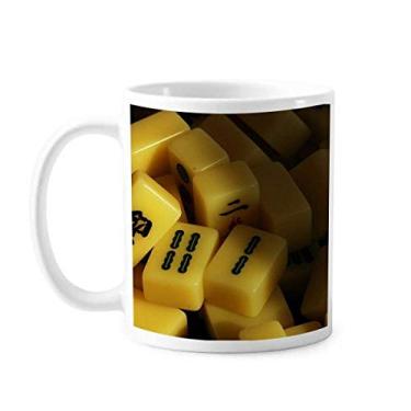 Imagem de Mahjong Foto de jogo Art Deco Presente Caneca Moda Cerâmica Copo de Porcelana Café Utensílios de Mesa