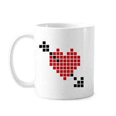 Imagem de Caneca Arror Pierce via Heart Pixel Cerâmica Caneca Cerâmica Café Porcelana Utensílios de Mesa