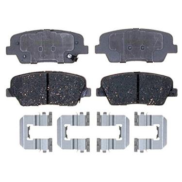 Imagem de ACDelco 14D1284CH Advantage Conjunto de pastilhas de freio a disco traseiro de cerâmica com ferragens