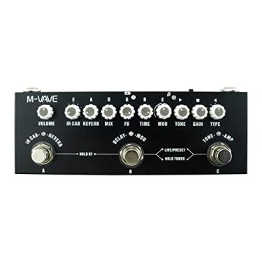 Imagem de M-VAVE CUBE BABY Guitarra Elétrica Multifuncional Portátil Pedal de Efeito Combinado com Reprodução de Música Sem Fio Gravação de Telefone Função de Interface de Áudio