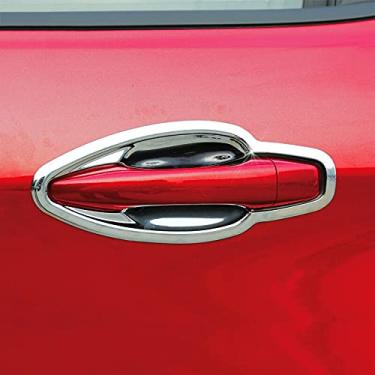 Imagem de JIERS Para Peugeot 2008 2014-2017, acessórios cromados ABS para estilo de carro, maçaneta da porta e tampa da tigela