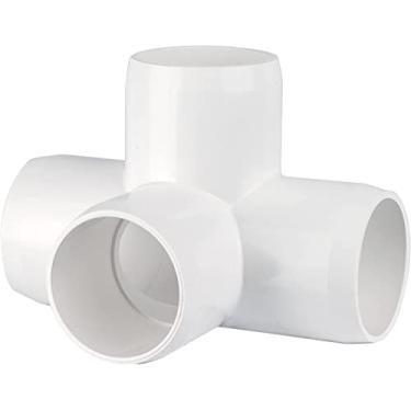 Imagem de PVC - 4 vias L/T 11⁄4" (branco de grau de móveis)