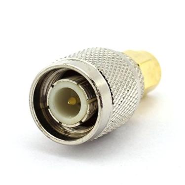 Imagem de DGZZI 2 pacotes TNC macho para SMA macho RF adaptador coaxial TNC para conector SMA coaxial