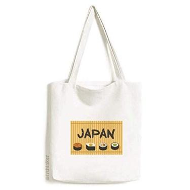 Imagem de Bolsa de lona tradicional japonesa de sushi Cruisine sacola de compras casual