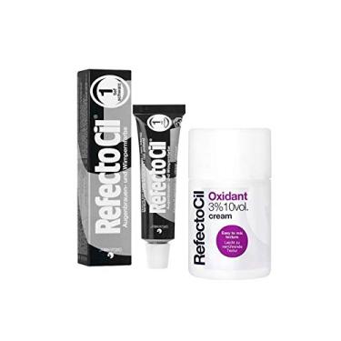 Imagem de Kit Refectocil 1 Tinta + 1 Oxidante Creme N°1 Preto