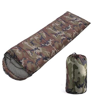 Imagem de GQYYS Saco de dormir para acampamento, leve, à prova d'água e à prova de rasgos para adultos e crianças, com saco de compressão portátil, 19075 – 1,3 kg