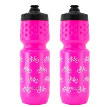 Imagem de 2x Garrafa Caramanhola Bike Esporte Hupi Pullo 750ml Squeeze Pink-Unissex