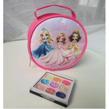 Imagem de Maquiagem Infantil Kit Com Bolsinha, Paleta De Sombras, Batom, Gloss,
