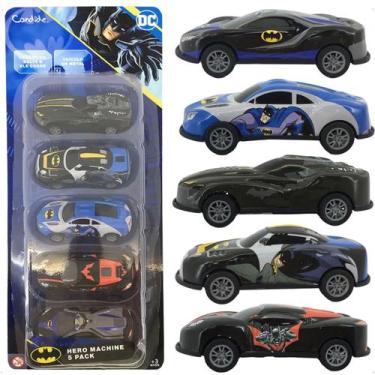 Imagem de Carrinho de fricção Mini Veículo Batman Hero Machine Pack 5 Puxa e Sol