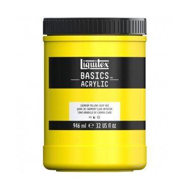 Imagem de Tinta Acrílica Liquitex Basics 946ml 160 Cadmium Yellow Light