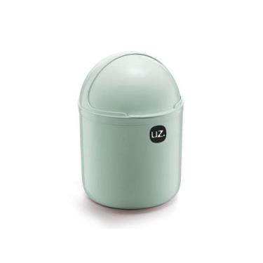 Imagem de Lixeira Pia Bancada Cozinha Verde Menta Uz 4 Litros