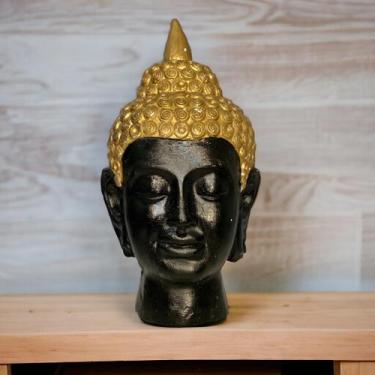 Imagem de Escultura Decorativa Busto Cabeça Buda Hindu Tibetano Rosto - Divino E