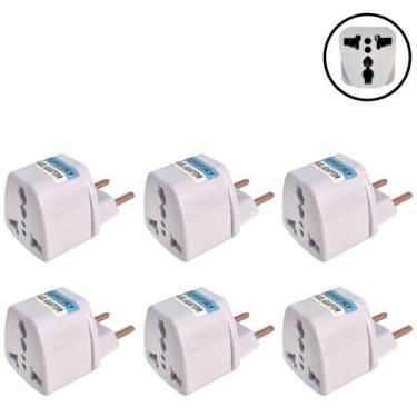 Imagem de Adaptador de tomada padrão europeu universal Brasil 6 uni - Hp Service