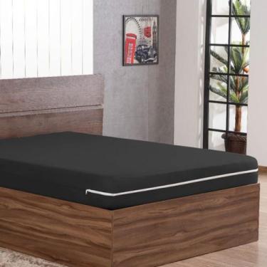 Imagem de Capa Colchão Casal Queen Size Em Malha Zíper Estilo E - Jm Enxovais