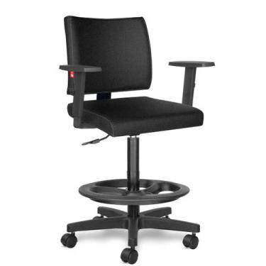 Imagem de Cadeira Caixa Alta Executiva Giratória Ideale Preta Cb 3036 Cadeira Br