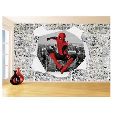 Imagem de Papel De Parede 3D Heróis Página Quadrinhos Hq 3,5M Nhma249