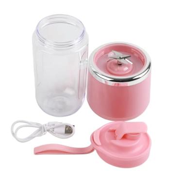 Imagem de GLOGLOW Mini Mini Liquidade Quick Mistura 6 Xícaras Pretas de Squeakyr Elétrico para Vegetação Com Shake Frutas para Cozinhar Acampamento (Rosa, 6blades, tampa)