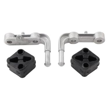 Imagem de AOKAILI 68275662AB 68395841AA 68519121AA 4 peças Suporte de escapamento traseiro suporte de silenciador de borracha gancho de isolador compatível com Ram 1500 2019-2025, lado esquerdo do motorista