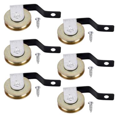 Imagem de 6un Rolos para Porta Tela Deslizante, Conjunto Resistente com 6 Parafusos para Deslizamento Suave Superior e Inferior Substitui B638 B687 B639 B756