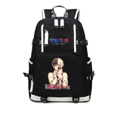 Imagem de Mochila Tokyos Ghouls Kanekis Kens Anime School Oxford 30x14x46cm