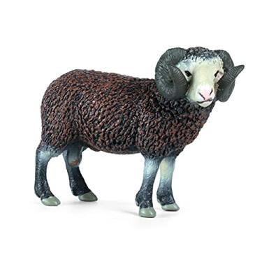 Imagem de Naroote Simulação de Ovelhas Fazenda Animal Modelo Conjunto Criativo Artesanato Ornamentos Brinquedo para Crianças e Decoração para Casa Material Pvc
