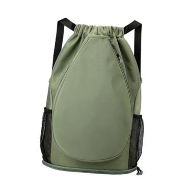Imagem de Fenteer Mochila para tênis, bolsa para raquete de badminton, mochila esportiva, bolsa para raquete de tênis e futebol, Verde