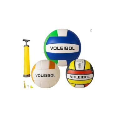 Imagem de Bola de Vôlei Tamanho Oficial, PVC e Vinil, 22cm Diâmetro, 280g, para Praia e Quadra